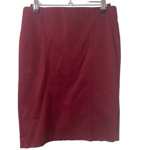 Van Heusen Red Knee-Length Pencil Skirt